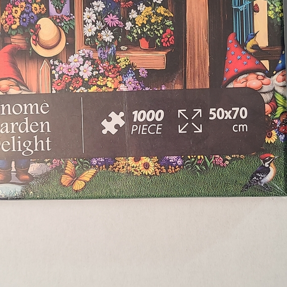 Lorkako Gnome Garden Delight Puzzle 1000 Piece Puzzle NIB Sealed - Picture 6 of 6